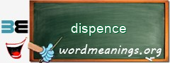 WordMeaning blackboard for dispence
